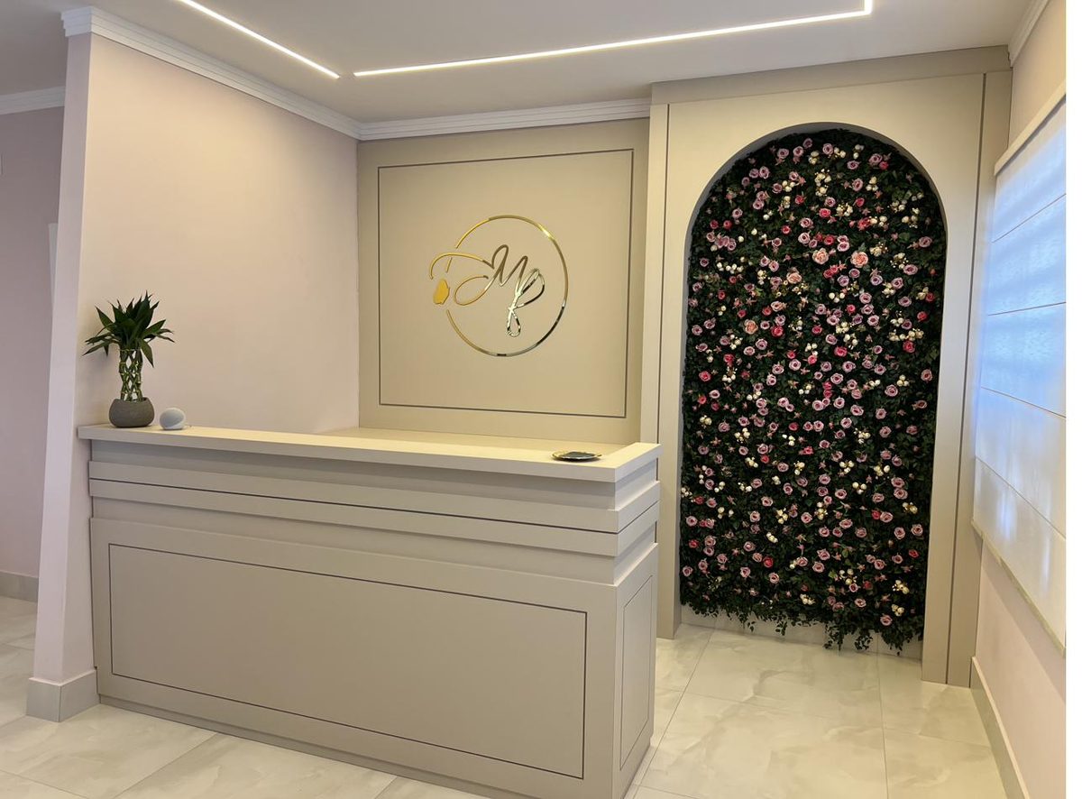 Recepção da clínica de harmonização facial em Limeira-SP